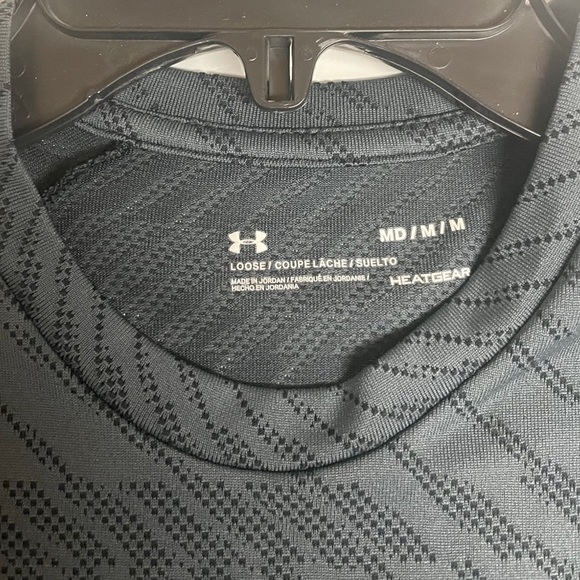 Under Armour Men's Gray Velocity Jacquard Activewear Shirt Sz M - Picture 3 of 6